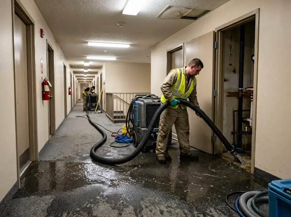 multi-unit-apartment-hallway-f-005 — frequently asked questions, Emergency Burst Pipe Water Extraction & Removal in East Nil…